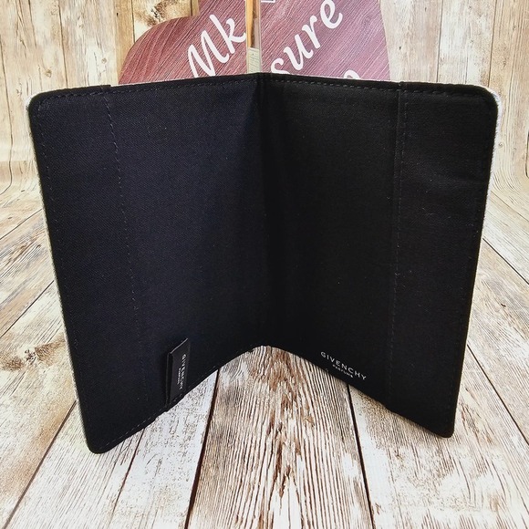 Authentic Givenchy Parfum Passport Embroidered Holder Case Grey Blue - Picture 4 of 5